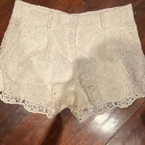 Diane von Fustenberg lace shorts